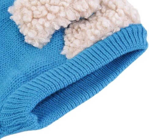 Toddlers Baby Girls and Boys Rabbit Ears Beanie Cap Winter Warm Knit Caps Scarf Woolen Earflap Hood Warm Skull Knit Caps in Saudi Arabia