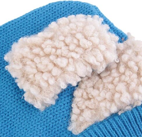 Toddlers Baby Girls and Boys Rabbit Ears Beanie Cap Winter Warm Knit Caps Scarf Woolen Earflap Hood Warm Skull Knit Caps in Saudi Arabia