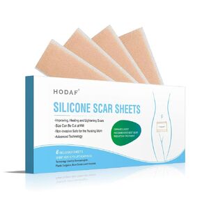 أوراق ندبات السيليكون القابلة لإعادة الاستخدام، شرائط السيليكون الطبية لقطع الحروق الجراحية على القسم C، علاج ندبات الجدرة الضخامية، 6 عبوات 5.9 بوصة × 1.6 بوصة (15 سم × 4 سم) in Kuwait