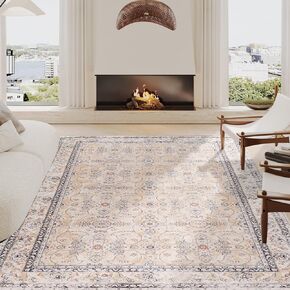 jinchan Area Rug 2x3 Washable Rug Door Mat Vintage Distressed Grey Rug Doormat Indoor Entrance Thin Rug Traditional Gray Floral Mat Non Slip Carpet Kitchen Bedroom Living Room