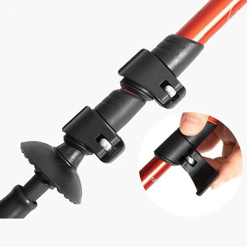 SquEqu 2 Pack Walking Stick External Lock Replacement Trekking Poles Quick Release Flip Locks Clip for Outdoor Lever Hiking Climbing Snowshoeing Backpacking Walking Mountaineer OD 18mm in Kuwait