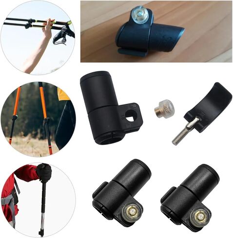 SquEqu 2 Pack Walking Stick External Lock Replacement Trekking Poles Quick Release Flip Locks Clip for Outdoor Lever Hiking Climbing Snowshoeing Backpacking Walking Mountaineer OD 18mm in Kuwait