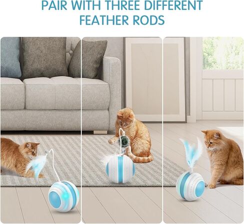 لعبة القطط الأوتوماتيكية، لعبة الفراشة التفاعلية التي تدور 360 درجة، لعبة القطط الداخلية للحيوانات الأليفة، أربعة أوضاع قابلة للتعديل وأربعة أوضاع للتمرين، مع استبدال الفراشة in Kuwait