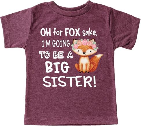 أوه من أجل Fox Sake، سأكون أختًا كبيرة، قمصان مضحكة للأخت الكبرى للفتيات in Kuwait