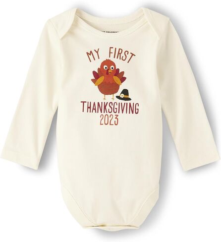 The Children's Place baby-girls And Newborn Long Sleeve Graphic Bodysuit T-Shirt (pack of 1) in Saudi Arabia