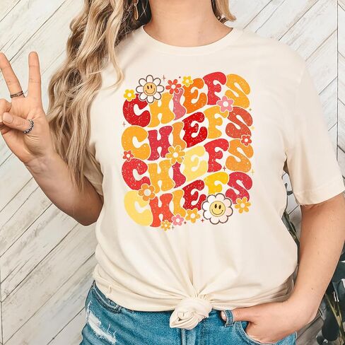 قميص Chiefs School Spirit لملابس يوم اللعبة للبالغين والأطفال in Saudi Arabia