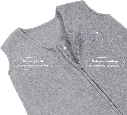 Belsden Micro-Fleece Baby Wearable Blanket 18-24M, Ultra Soft Cozy Safe Baby Sleep Bag and Sack Tog 1, Fit Infants Baby Boys Girls, Black, X-Large in Kuwait