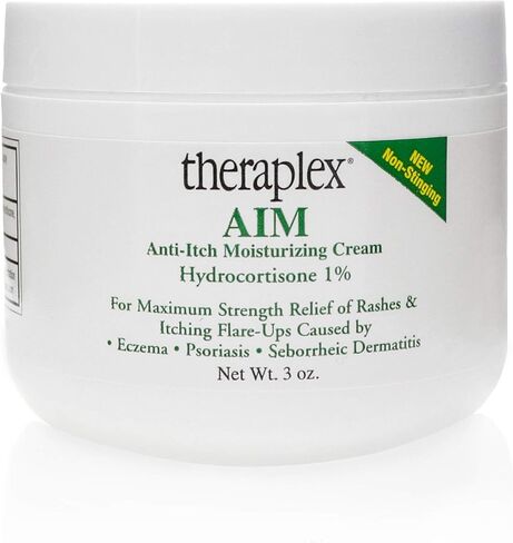 Theraplex AIM - كريم مرطب مضاد للحكة (3 أونصة) - غير لاذع، يخفف الحكة والطفح الجلدي والتوهج - يساعد على إصلاح واستعادة حاجز الحماية الطبيعي للبشرة in Saudi Arabia