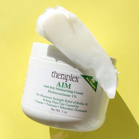 Theraplex AIM - كريم مرطب مضاد للحكة (3 أونصة) - غير لاذع، يخفف الحكة والطفح الجلدي والتوهج - يساعد على إصلاح واستعادة حاجز الحماية الطبيعي للبشرة in Saudi Arabia