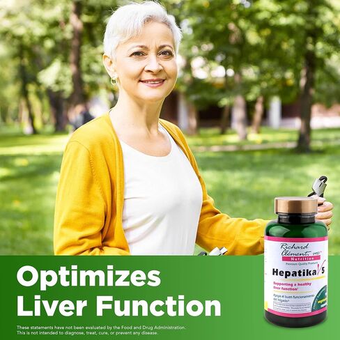 RICHARD CLEMENT MD NUTRITION Hepatika V5-G with L-Glutathione Dietary Supplement for Liver Cleanse Detox & Repair Liver Support Supplement - Milk Thistle Extracts for Digestive Health. 90 Capsule in Saudi Arabia