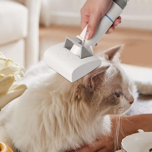 WHDPETS Low Noise Dog Grooming Kit, 6 in 1 Pet Grooming Vacuum with 4 Hair Clipper Comb, 2.5L Dog Hair Vacuum Groomer, Dog Vacuum Brush for Shedding Grooming in Kuwait