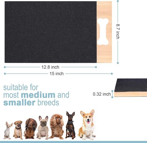 لوح خدش اظافر للكلاب الصغيرة والمتوسطة من رونسونج، لوح مبرد اظافر قدم للكلاب الصغيرة والمتوسطة، لوح صنفرة مزدوج الجوانب، 15 انش × 8.7 انش in Kuwait