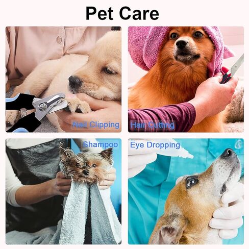 حزام أرجوحة للعناية بالحيوانات الأليفة من NetCan مع مقصات أظافر/مشذب أظافر، ومبرد أظافر، ومشط، وحقيبة أرجوحة قابلة للتنفس للكلاب، ومساعد للعناية بالكلاب لتشذيب/قص الأظافر (كبير جدًا جدًا) in Kuwait