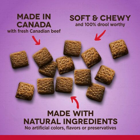 Zoe Zoë Tender Chunks for Dogs, All Natural Dog Treats, Grain-Free, Beef and Gravy Recipe, 5.3 oz., 92041 in Saudi Arabia