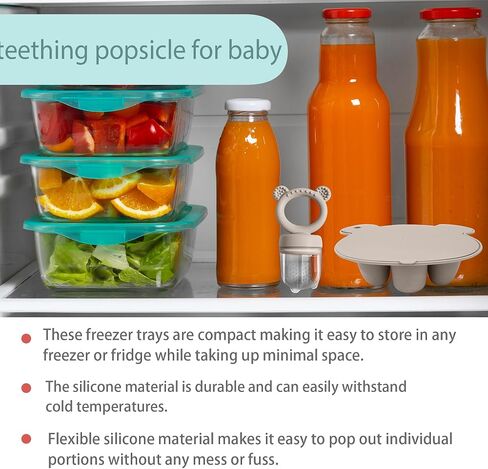 BIGSPINACH Baby Food Freezer Tray and Teething Popsicle Molds – The Perfect Solution for Your Little One's Teething and Feeding Needs in Saudi Arabia