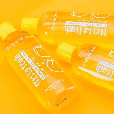 KXC Pretty Peach Feminine Wash, Pretty Peach Feminine Wash With Sunflower Oil And Cooling Effect For Women (2pcs) in Kuwait