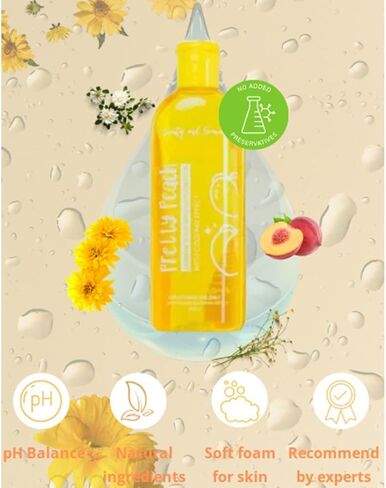 KXC Pretty Peach Feminine Wash, Pretty Peach Feminine Wash With Sunflower Oil And Cooling Effect For Women (2pcs) in Kuwait