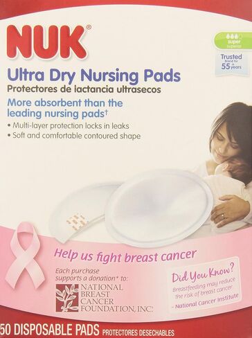 NUK Ultra Dry Disposable Nursing Pads, 50ct in Saudi Arabia