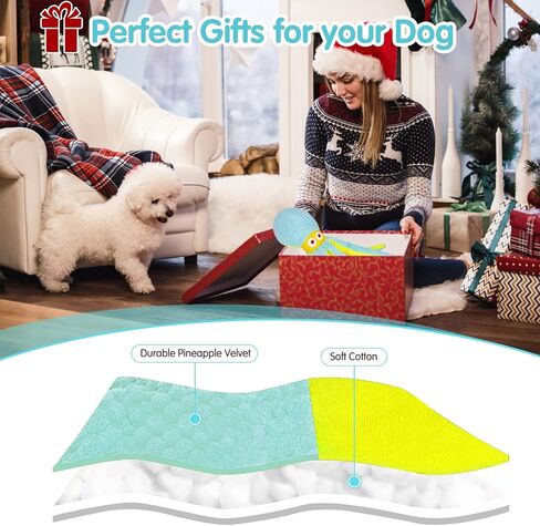 VIWIK Dog Toys for Chewers, Puppy Toys for Boredom and Stimulating, Dog Squeaky Toys Octopus, Interactive Dog Toys No Stuffing for Smart Dogs, Soft Plush Dog Chew Toys, for Dogs in Kuwait