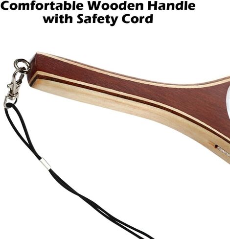 شبكة صيد السمك من Fashionwu شبكة هبوط لصيد سمك السلمون المرقط، شبكة سمك خشبية مع شبكة مطاطية ناعمة شفافة، شبكة صيد وإطلاق لسمك السلمون المرقط، هدايا له in Kuwait