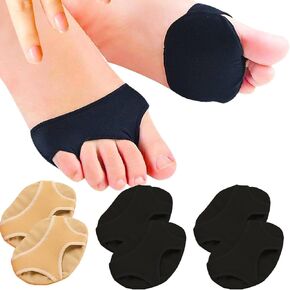 وسائد كرة القدم (3 أزواج) - وسائد مشط القدم | وسائد لمقدمة القدم من القماش الناعم - تمنع التهاب المفاصل وتخفيف آلام السمسم وعدم الراحة in Kuwait