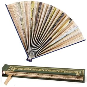 مراوح الكتب - كتاب باللونين الوردي والذهبي