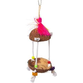 Prevue Pet Products Forage & Engage Tropical Teasers Tiki Hut Bird Toy 62188 in Saudi Arabia