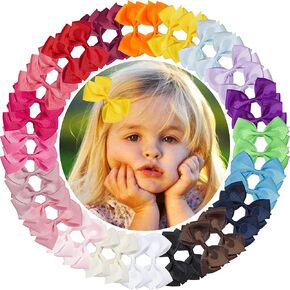 40 قطعة 4 انش مشابك ضفيرة على شكل دبابيس، مشابك شعر للبنات الصغيرات، اكسسوارات شعر للاطفال الصغار والبنات الصغار in Kuwait