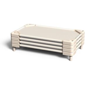 NOUJULOUN Daycare Cots,Cots for Daycare Kids,Preschool Stackable Cots Dollar,Nap Cots for Daycare Dollar (Beige,52"x23",4Pack) in Kuwait