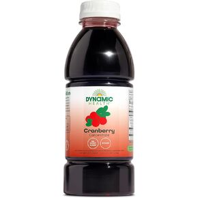 Dynamic Health Pure Cranberry Juice Concentrate, Unsweetened, Natural Antioxidant Support, No Added Sugar, 8 Fl oz