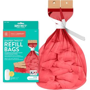 Prince Lionheart Refill Bags 10PACK for Diaper Twist’R Pail, 7-Layer Diaper Disposable Bags with Odors Free Patented Technology Made in USA in Kuwait
