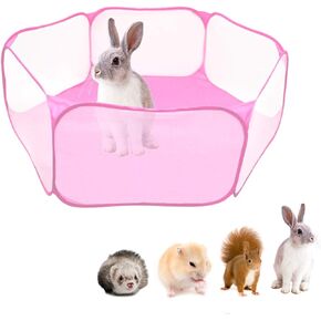 SOONHUA Small Animals Cage Tent, Pet Playpen Portable Pop Open Indoor Outdoor Small Animal Cage Tent Fence for Hamster, Chinchillas in Saudi Arabia