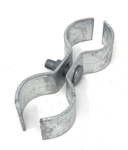 Chain Link Fence Saddle Clamps/Kennel Clamps 1-5/8" x 1-5/8" - (Set / 8 Pack) in Kuwait