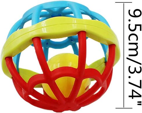 Bird Ball Foot Talon Toy for Chewing Training，Parrots Treat Tabletop Puzzle Ball Toy，Soft Rubber Bird Grinding Beak Ball，Bird Cage Playpen Gym Playground Decor for Cockatiels Conures African Grey in Kuwait