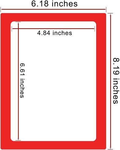 sooard Magnetic Photo Pocket Picture Frame,Holds 4 x 6 Inches Photos, 6 Pack,6 Color in Kuwait