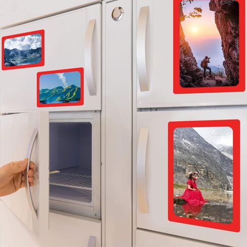 sooard Magnetic Photo Pocket Picture Frame,Holds 4 x 6 Inches Photos, 6 Pack,6 Color in Kuwait