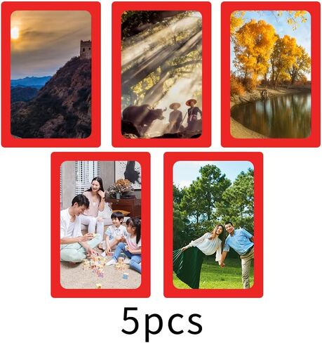 sooard Magnetic Photo Pocket Picture Frame,Holds 4 x 6 Inches Photos, 6 Pack,6 Color in Kuwait