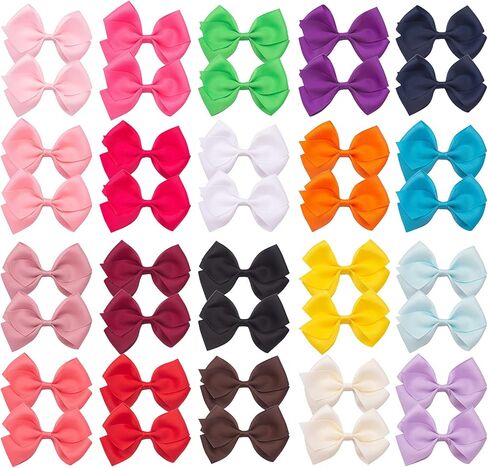 40 قطعة 4 انش مشابك ضفيرة على شكل دبابيس، مشابك شعر للبنات الصغيرات، اكسسوارات شعر للاطفال الصغار والبنات الصغار in Kuwait