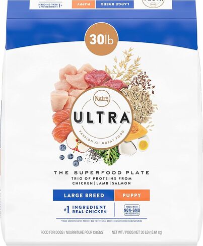 NUTRO ULTRA Large Breed Puppy High Protein Natural Dry Dog Food with a Trio of Proteins from Chicken, Lamb and Salmon, 30 lb. Bag in Saudi Arabia