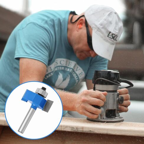 4 قطع لقم توجيه أرنب ساق 1/4 بوصة مع مجموعة محامل 6 (1/16 بوصة، 1/8 بوصة، 3/16 بوصة، 1/4 بوصة، 5/16 بوصة، 3/8 بوصة محامل) لحز الخشب، قابلة للتبديل محامل مع كوليه توجيه 1/2 بوصة إلى 1/4 بوصة in Kuwait