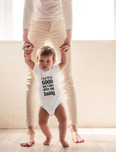 CBTwear I Try to Be Good Take After My Daddy Baby Bodysuit in Saudi Arabia