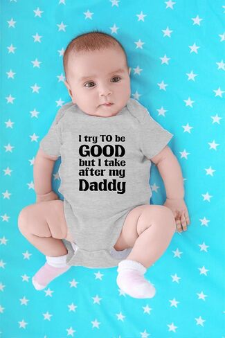 CBTwear I Try to Be Good Take After My Daddy Baby Bodysuit in Saudi Arabia