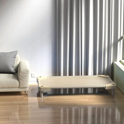 مهود الرعاية النهارية من نوجولون، مهود أطفال للرعاية النهارية، مهود أطفال قابلة للتكديس لمرحلة ما قبل المدرسة، مهود قيلولة لدولار الرعاية النهارية (بيج، 52 بوصة × 23 بوصة، 4 عبوات) in Kuwait