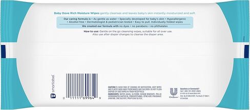 مناديل بيبي دوف، غنية بالرطوبة، 30 قطعة in Kuwait