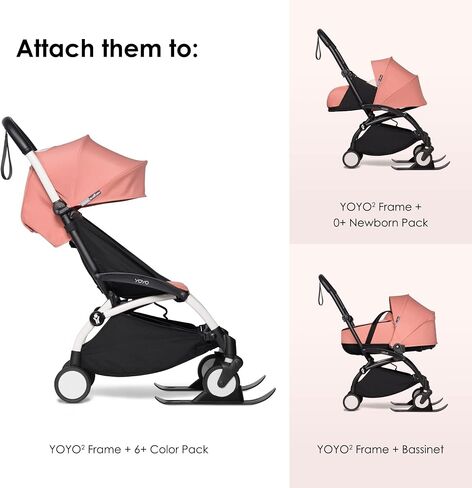 BABYZEN YOYO Skis - Allow Stroller to Slide Easily & Safely in Snow - Includes Protective Bag in Saudi Arabia