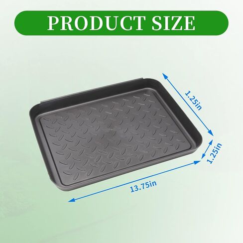Anxingo Home Boot Tray Black Shoe Border Mat أرضية شديدة التحمل للأماكن المغلقة والخارجية حصيرة تغذية الحيوانات الأليفة حصيرة الأحذية المطاطية - سلة المهملات حصيرة - حصيرة تبريد المياه - حصائر الأحذية الرطبة، 3 عبوات 13.75 * 10.58 بوصة in Saudi Arabia