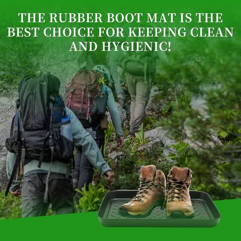 Anxingo Home Boot Tray Black Shoe Border Mat أرضية شديدة التحمل للأماكن المغلقة والخارجية حصيرة تغذية الحيوانات الأليفة حصيرة الأحذية المطاطية - سلة المهملات حصيرة - حصيرة تبريد المياه - حصائر الأحذية الرطبة، 3 عبوات 13.75 * 10.58 بوصة in Saudi Arabia