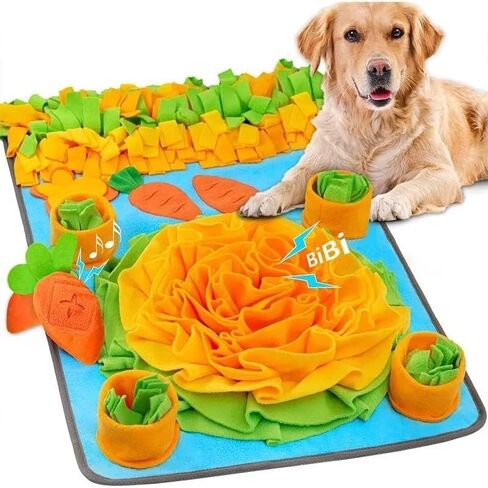 WAPYPAW Snuffle Mat For Dogs - Interactive Slow Feeding Snuffle Mat. Enrichment food puzzles toys For Pet Mental Stimulation. Snuffle Toys For Dog in Kuwait