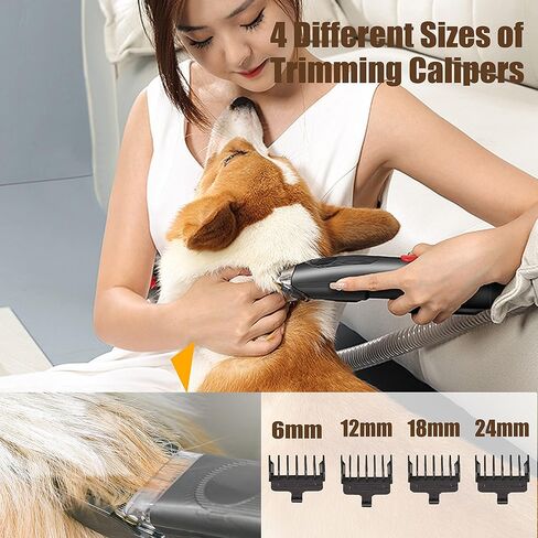 ZALBYUY Dog Grooming Vacuum Attachment Kit, Pet Grooming Tool Kit for Dyson  V7 V8, Conductive Hose, Comb, Limit Comb, Pet Dog Grooming Brush, Pet Hair Remover in Kuwait