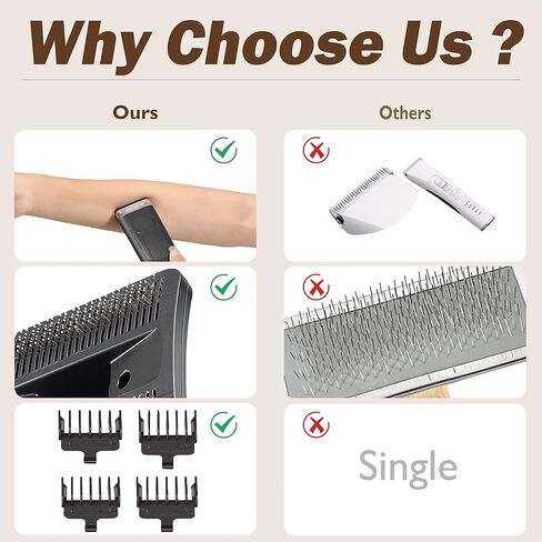 ZALBYUY Dog Grooming Vacuum Attachment Kit, Pet Grooming Tool Kit for Dyson  V7 V8, Conductive Hose, Comb, Limit Comb, Pet Dog Grooming Brush, Pet Hair Remover in Kuwait